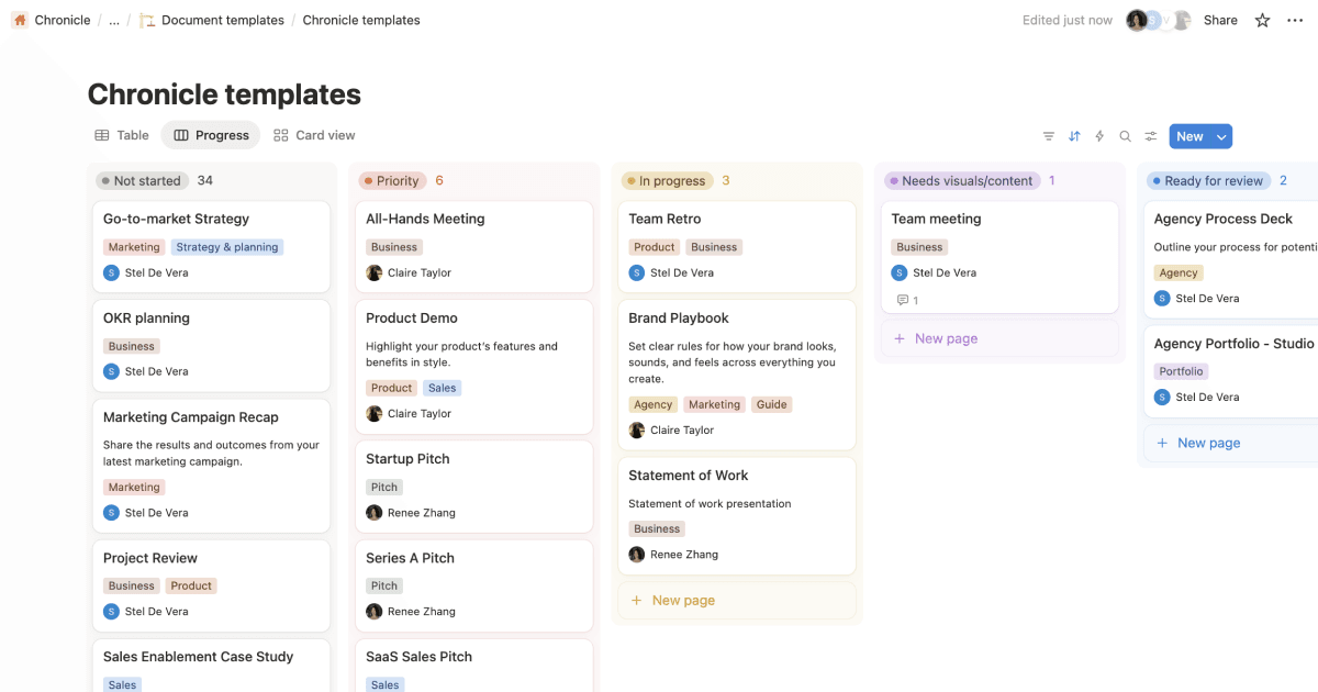 chronicle-templates