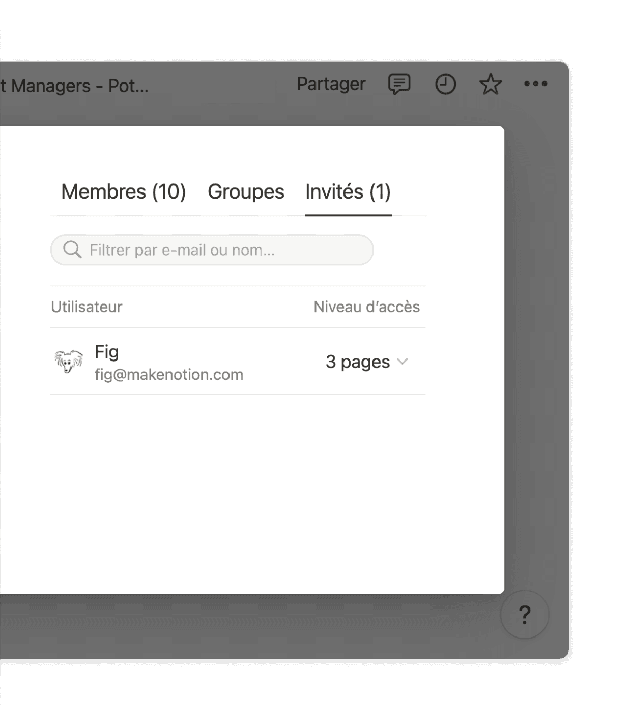 L’accès aux pages est sécurisé, et très facile à gérer.