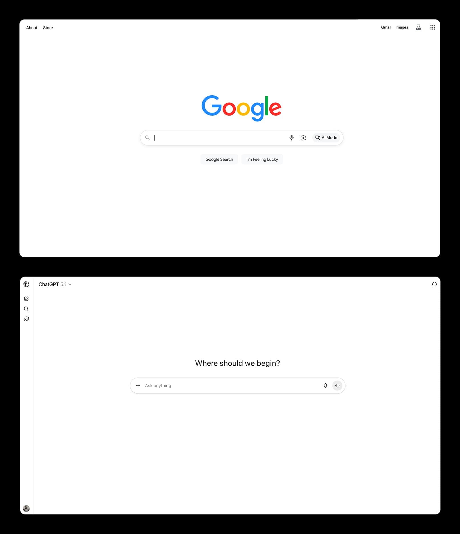 Nykypäivän suosituin tekoälyn muoto muistuttaa tuttua Google-hakua. Marshall McLuhanin sanoin: ”Ajamme aina tulevaisuuteen taustapeiliin katsoen.”