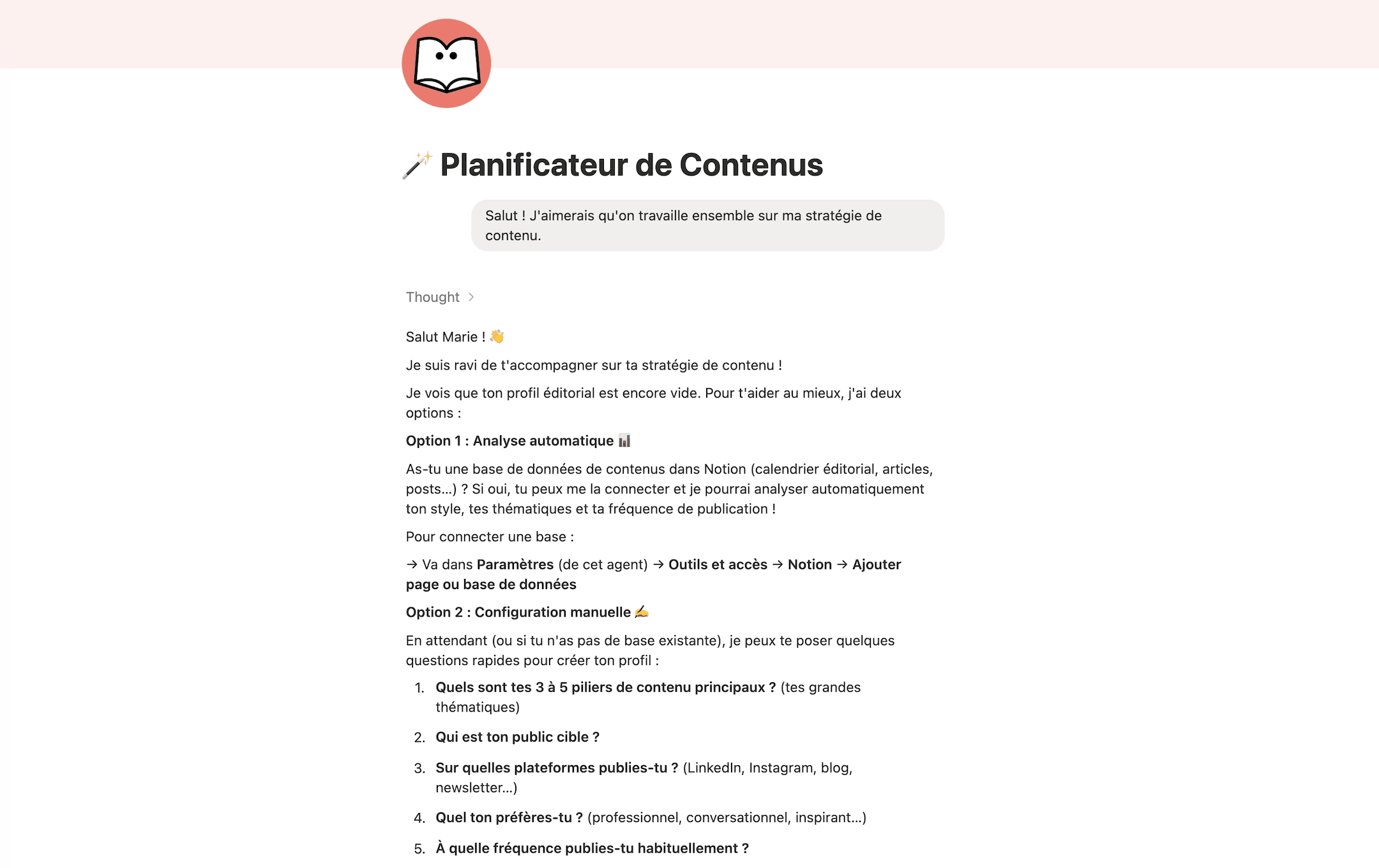 Planificateur de Contenus
