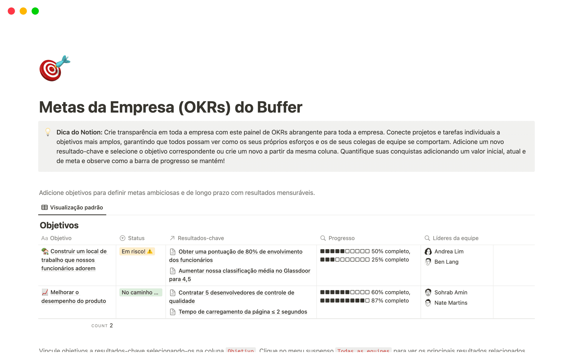 Imagem da coleção top-10-free-progress-metrics-templates-in-notion